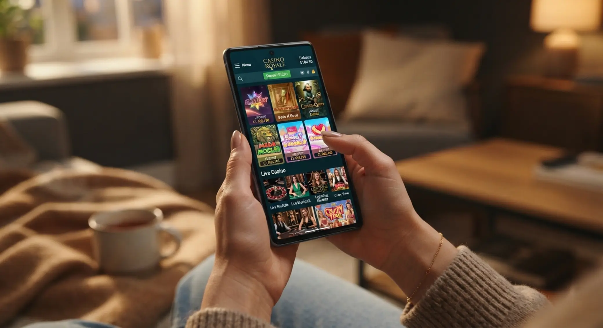 Mobilné hranie v online kasíne na smartfóne