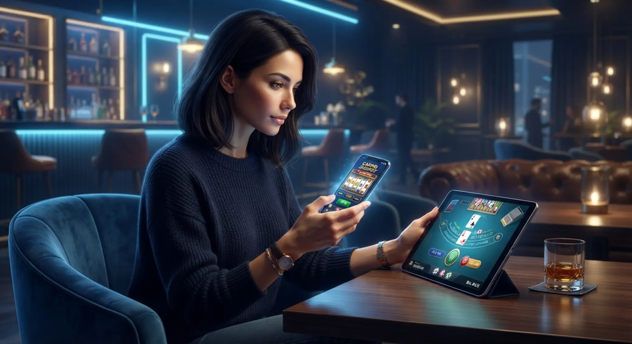 Mobilné hranie v online kasíne na telefóne a tablete