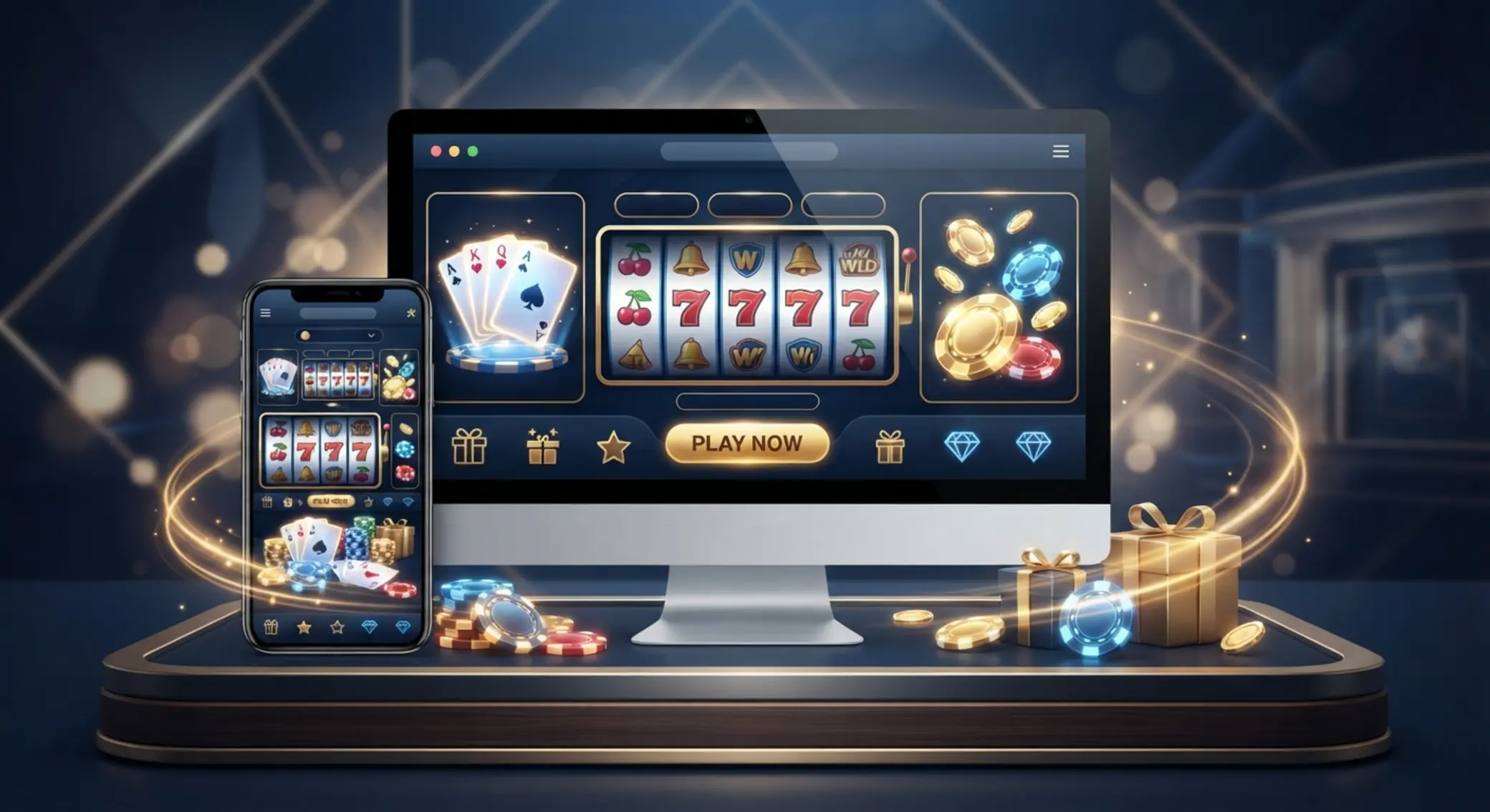 Banner s témou online casino promo kódov a bonusov